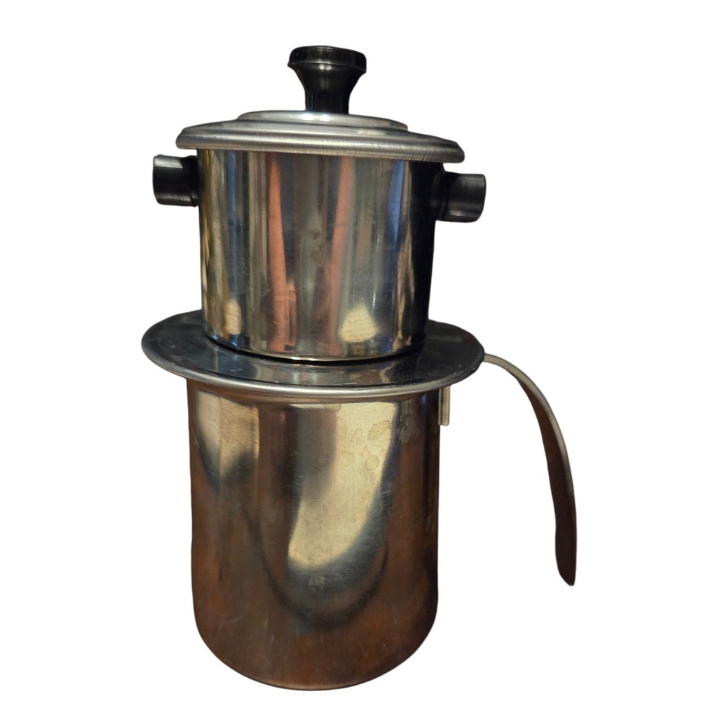 Krups Steamer Set Frothing Pitcher Espresso Accessory Stainless Steel Vintage